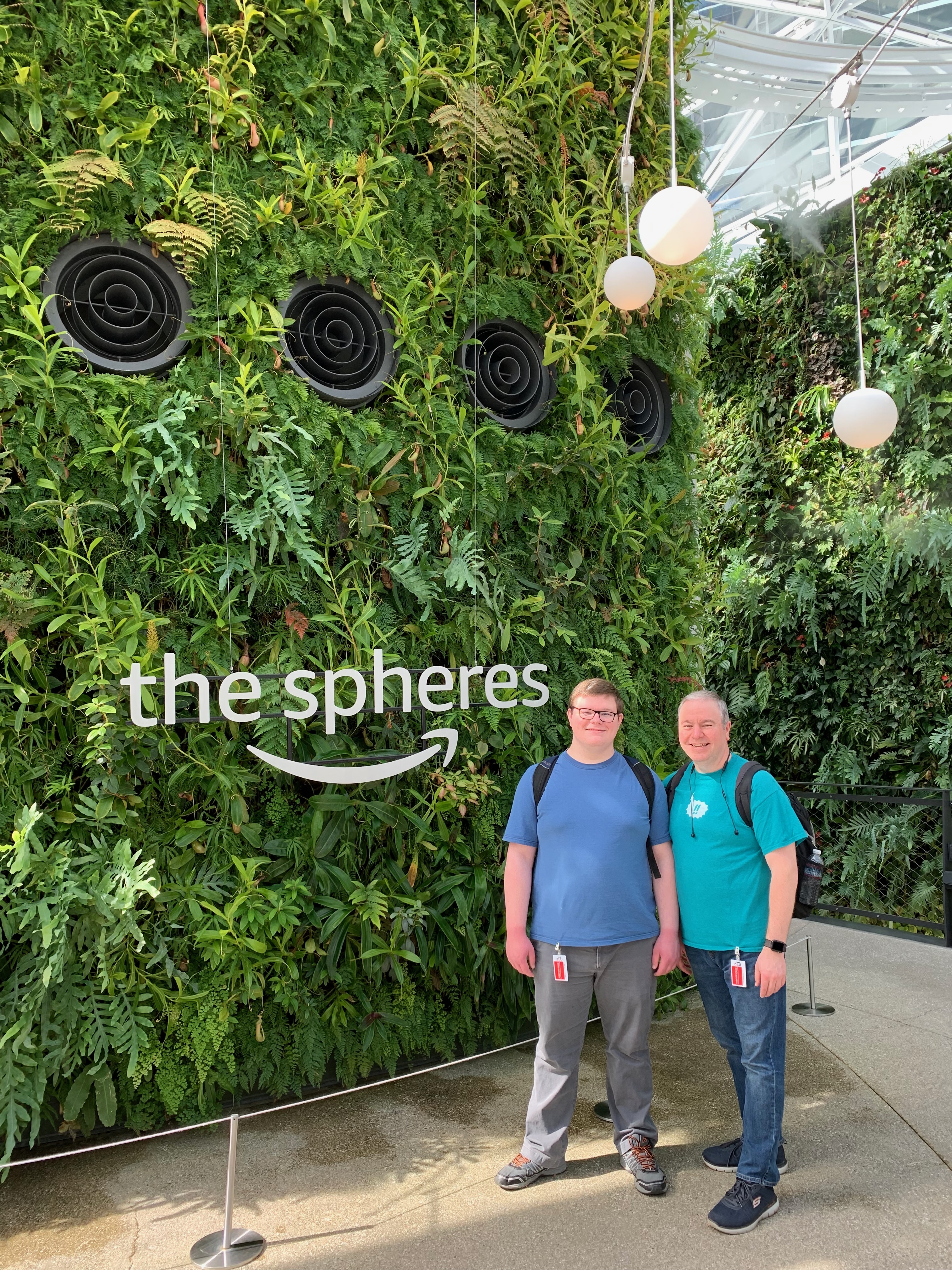 The glass spheres at Amazon HQ